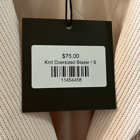 LE LISTEN COLLECTION beautiful knit oversized cream jacket/blazer NWT. NEW - Picture 7 of 9